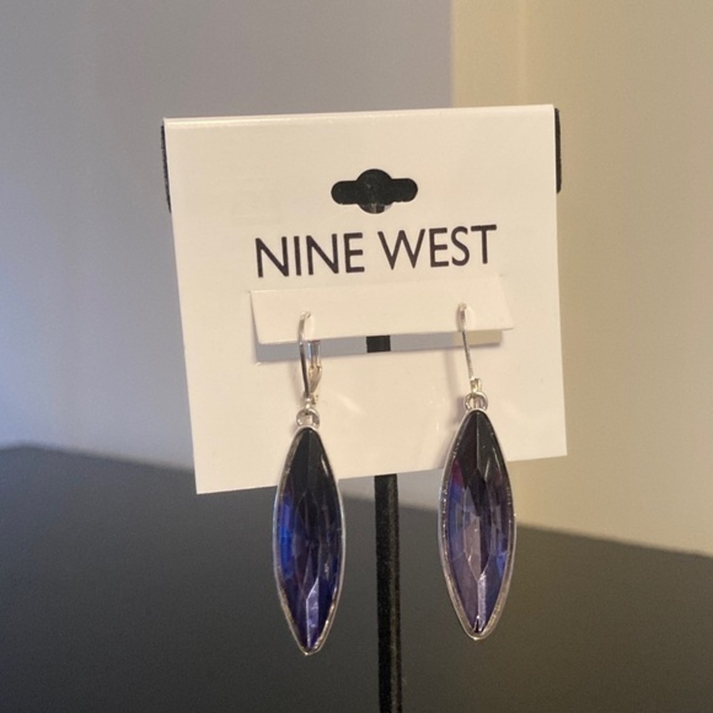 Nine West Blue Teardrop Earrings